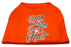 Well Bless Your Heart Screen Print Dog Shirt