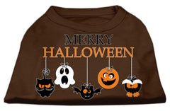 Merry Halloween Screen Print Dog Shirt