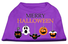 Merry Halloween Screen Print Dog Shirt