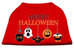 Merry Halloween Screen Print Dog Shirt