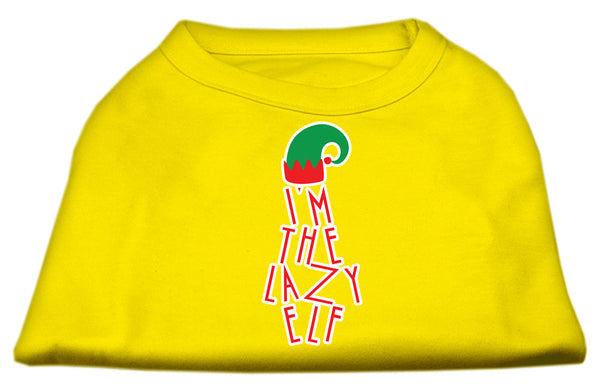 Lazy Elf Screen Print Pet Shirt