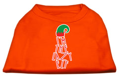 Lazy Elf Screen Print Pet Shirt