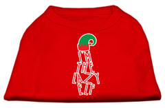 Lazy Elf Screen Print Pet Shirt