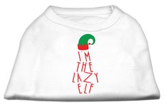 Lazy Elf Screen Print Pet Shirt