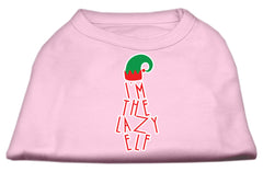 Lazy Elf Screen Print Pet Shirt