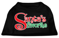 Santas Favorite Screen Print Pet Shirt