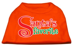 Santas Favorite Screen Print Pet Shirt