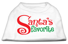 Santas Favorite Screen Print Pet Shirt