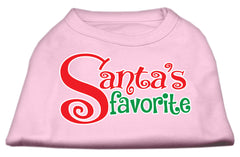 Santas Favorite Screen Print Pet Shirt