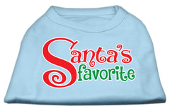 Santas Favorite Screen Print Pet Shirt