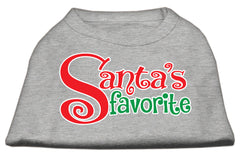 Santas Favorite Screen Print Pet Shirt