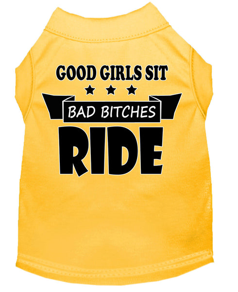 Bitches Ride Screen Print Dog Shirt