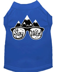 Stay Wild Screen Print Dog Shirt