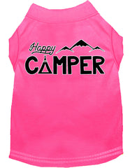 Happy Camper Screen Print Dog Shirt