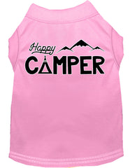 Happy Camper Screen Print Dog Shirt