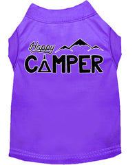 Happy Camper Screen Print Dog Shirt