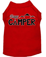 Happy Camper Screen Print Dog Shirt