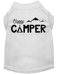 Happy Camper Screen Print Dog Shirt