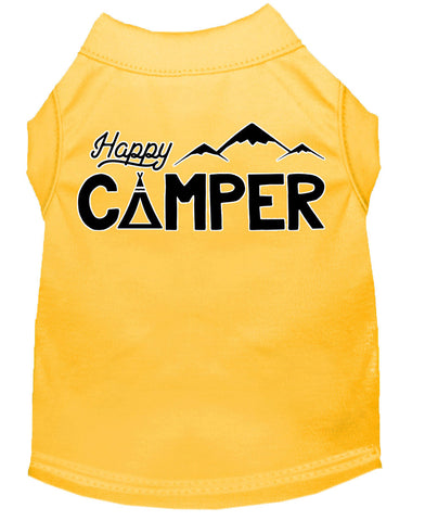 Happy Camper Screen Print Dog Shirt