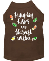 Pumpkin Kisses Screen Print Dog Shirt