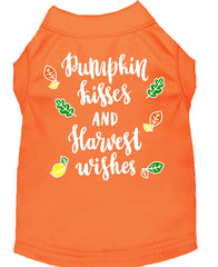 Pumpkin Kisses Screen Print Dog Shirt