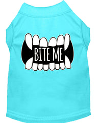 Bite Me Screen Print Dog Shirt