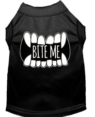 Bite Me Screen Print Dog Shirt