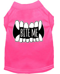 Bite Me Screen Print Dog Shirt