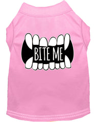 Bite Me Screen Print Dog Shirt