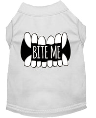 Bite Me Screen Print Dog Shirt