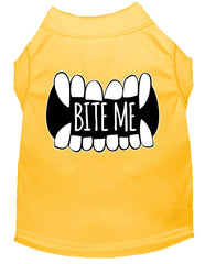 Bite Me Screen Print Dog Shirt