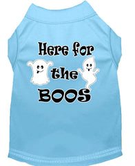 Here For The Boos Screen Print Dog Shirt