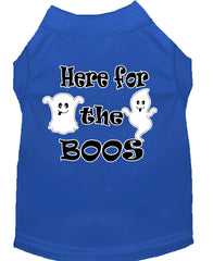 Here For The Boos Screen Print Dog Shirt