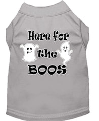 Here For The Boos Screen Print Dog Shirt