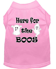 Here For The Boos Screen Print Dog Shirt