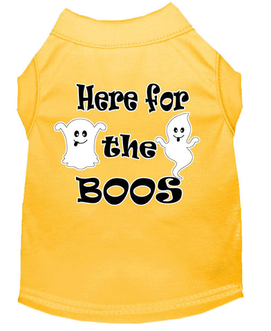 Here For The Boos Screen Print Dog Shirt