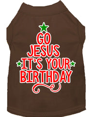 Go Jesus Screen Print Dog Shirt