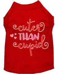 Cuter Than Cupid Screen Print Dog Shirt