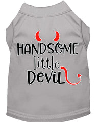 Handsome Little Devil Screen Print Dog Shirt