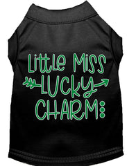 Little Miss Lucky Charm Screen Print Dog Shirt