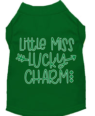 Little Miss Lucky Charm Screen Print Dog Shirt