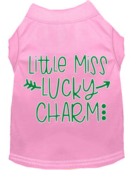 Little Miss Lucky Charm Screen Print Dog Shirt