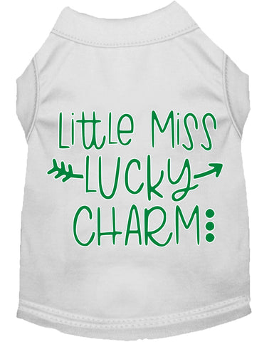 Little Miss Lucky Charm Screen Print Dog Shirt