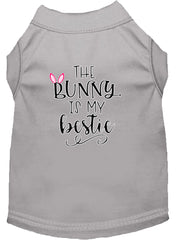 Bunny Is My Bestie Screen Print Dog Shirt