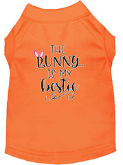 Bunny Is My Bestie Screen Print Dog Shirt