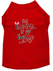 Bunny Is My Bestie Screen Print Dog Shirt