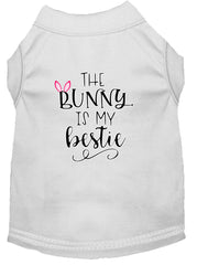 Bunny Is My Bestie Screen Print Dog Shirt