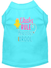 Chicks Rule Screen Print Dog Shirt