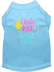 Chicks Rule Screen Print Dog Shirt