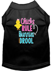 Chicks Rule Screen Print Dog Shirt